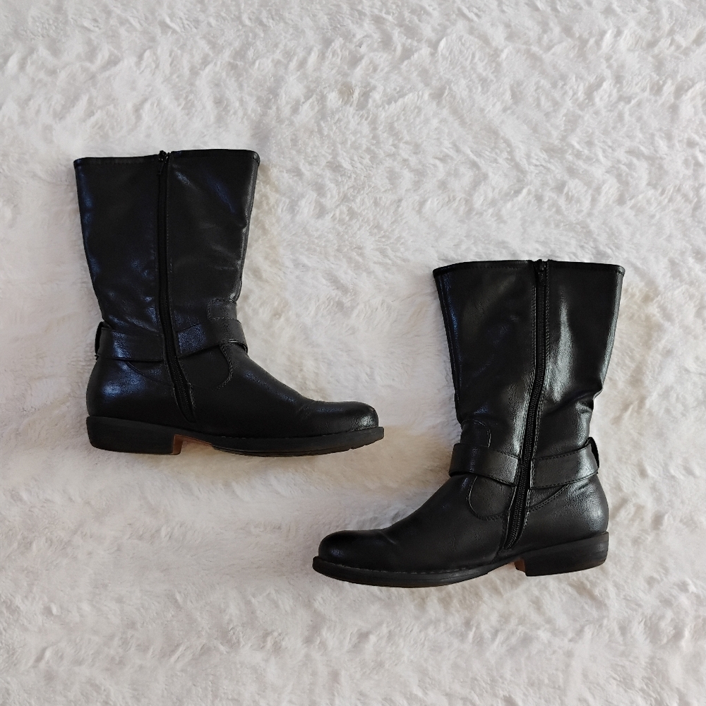 BareTraps Brynda Mid Calf Moto Style Boots - Picture 2 of 11